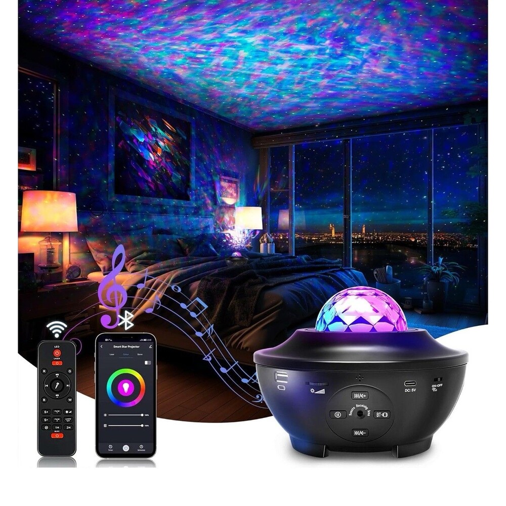 Galaxy Projector for Bedroom, Light Projector Star Projector Light Wth Bluetooth